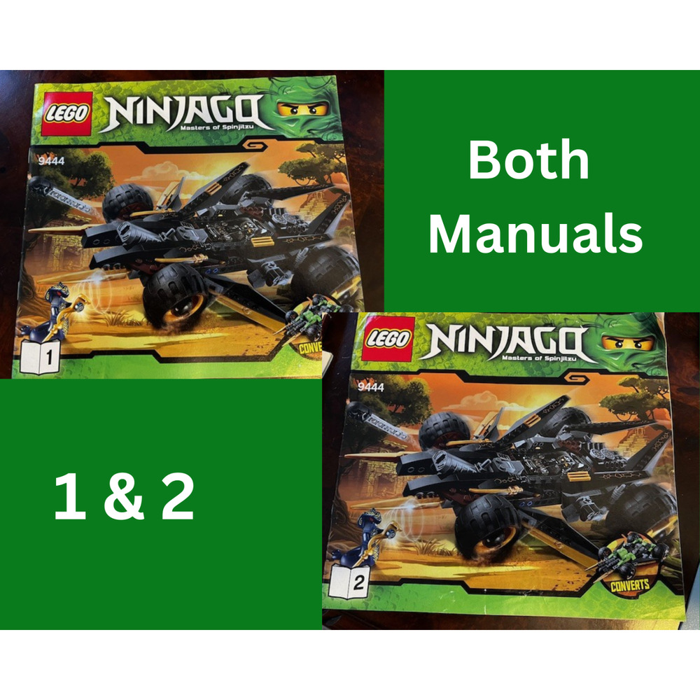 LEGO 9444 NINJAGO Instruction Manual ONLY Cole's Tread Assault Books 1 & 2